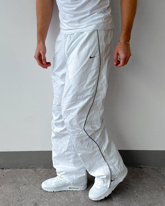 Statement white zipper trackpants | Premium quality| summer essential |