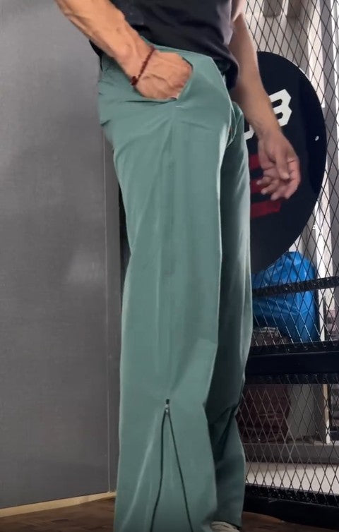 Straight fit Zipper Track Pant