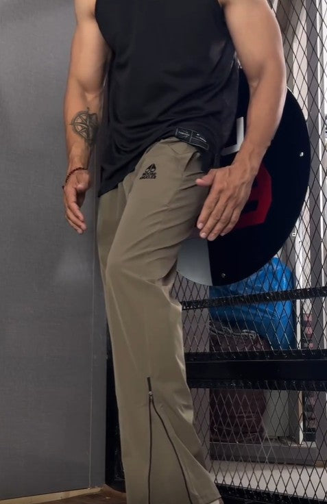 Straight fit Zipper Track Pant