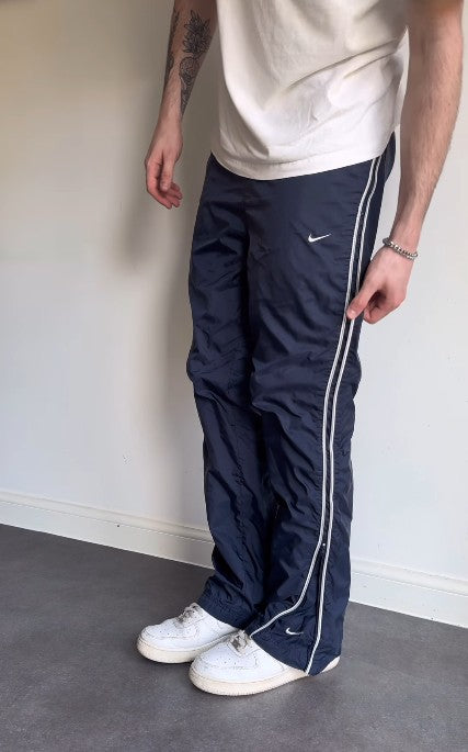 Blue Baggy Track Pants