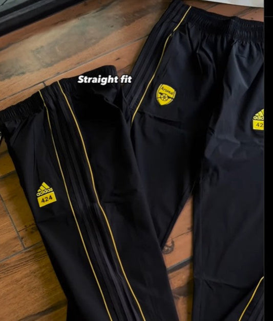 Black Straight fit Track Pant