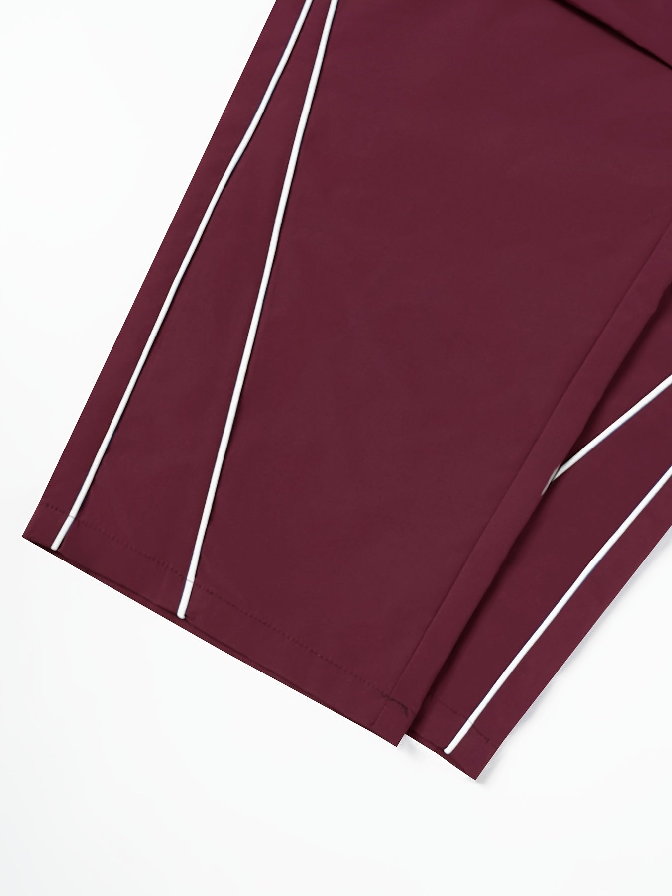 Burgundy Baggy Zipper trackpants | summer essential|
