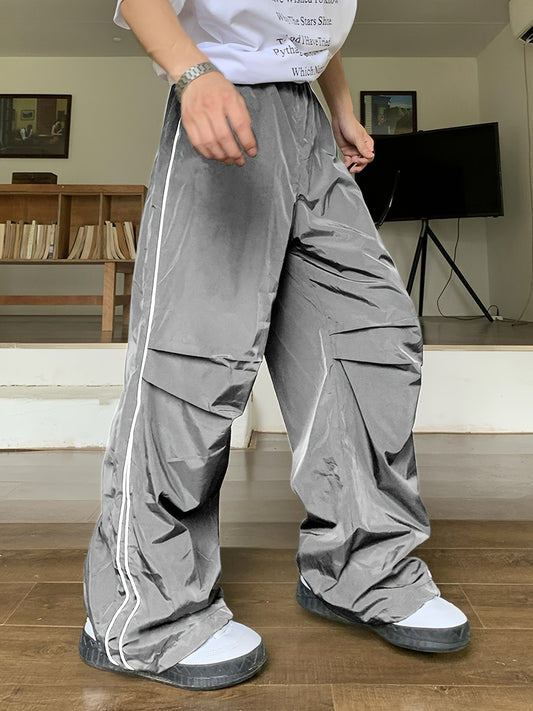 Grey Baggy Zipper trackpants | summer essential|
