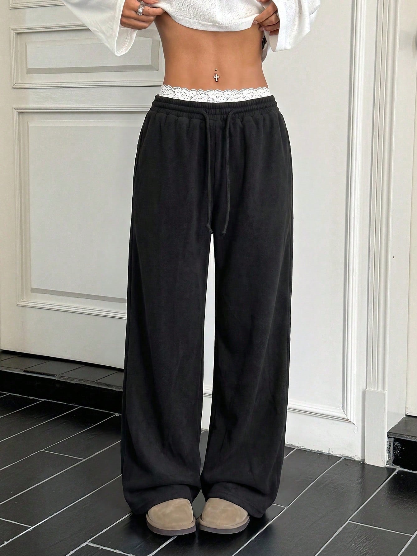 Lace underline  Trackpants - Premium quality and fit
