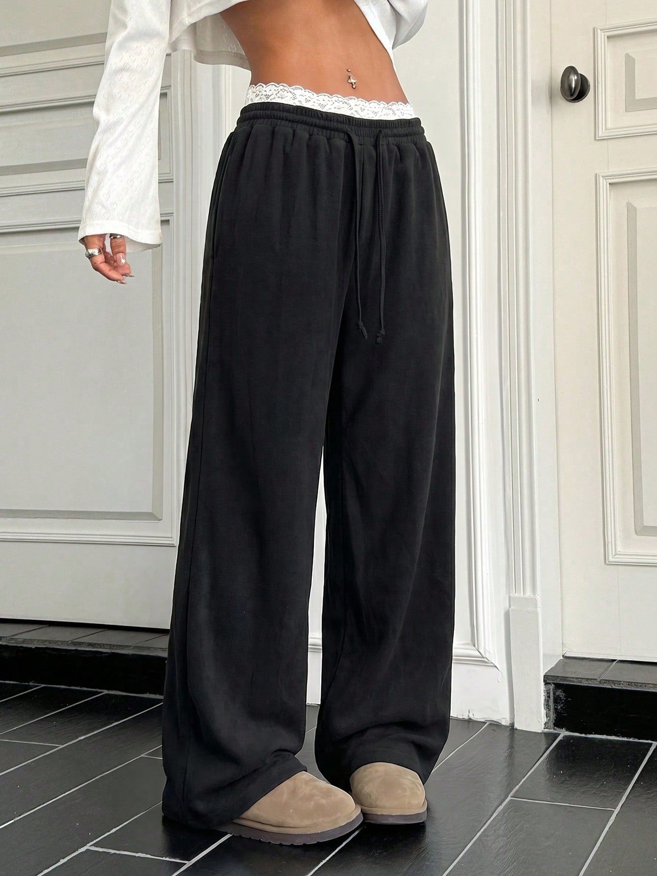 Lace underline  Trackpants - Premium quality and fit