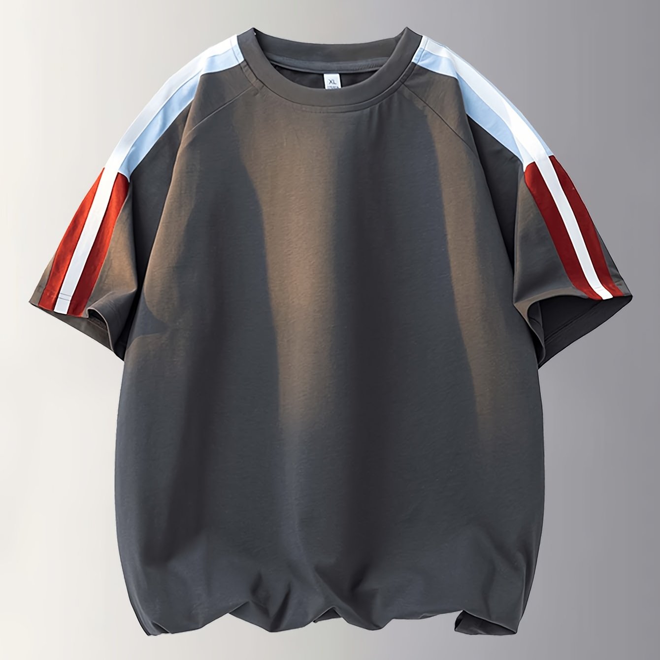 Men's & Unisex American Retro Color-Block Striped T-Shirt
