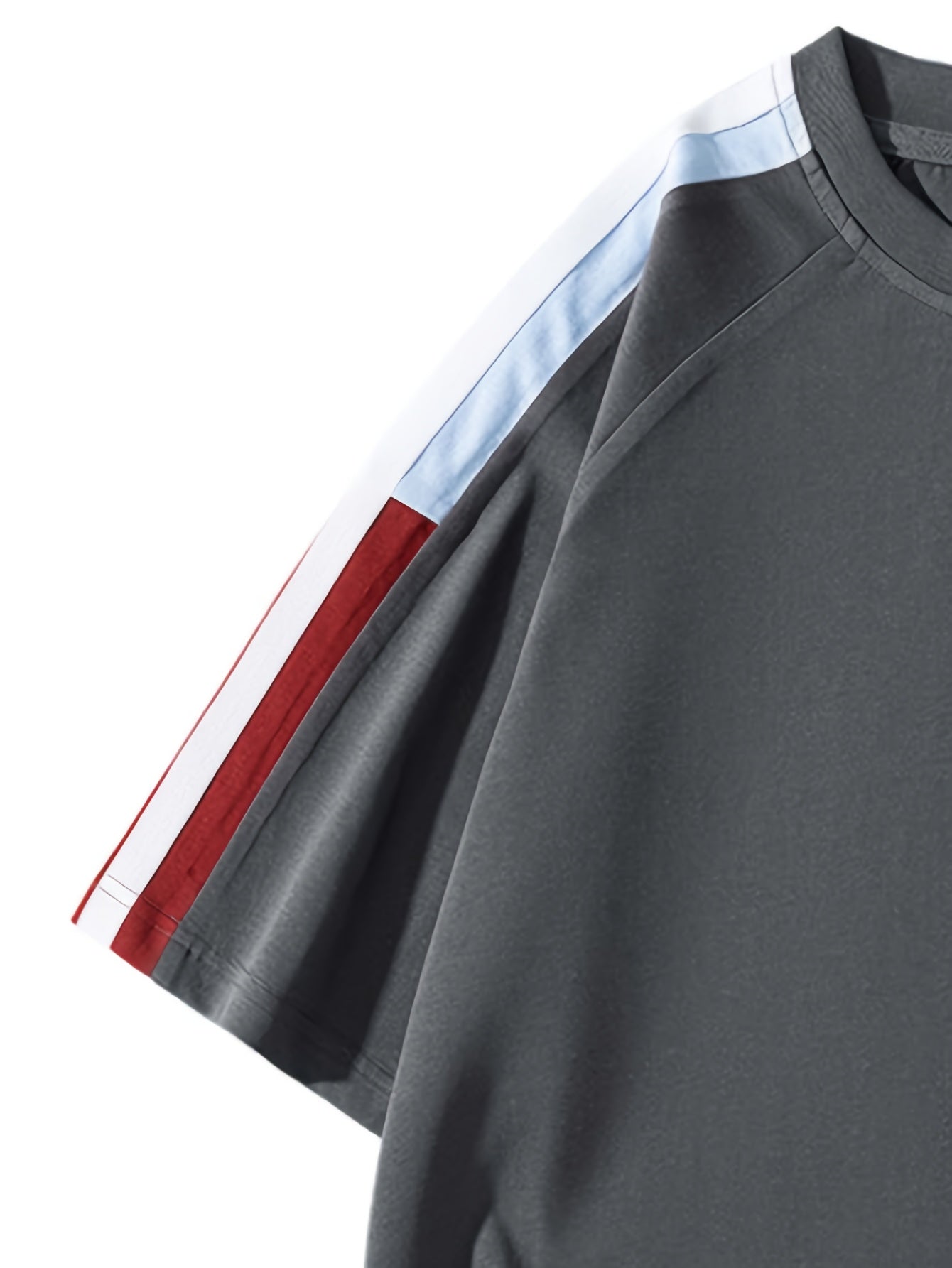 Men's & Unisex American Retro Color-Block Striped T-Shirt