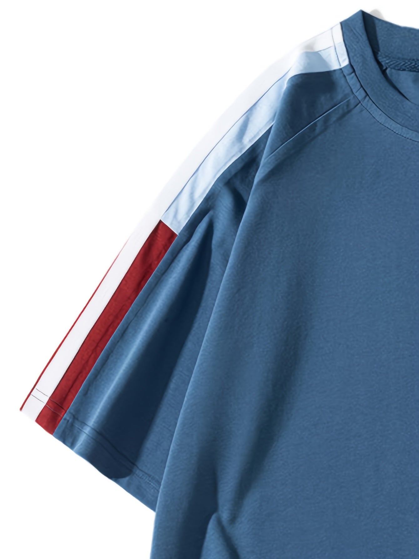 Men's & Unisex American Retro Color-Block Striped T-Shirt