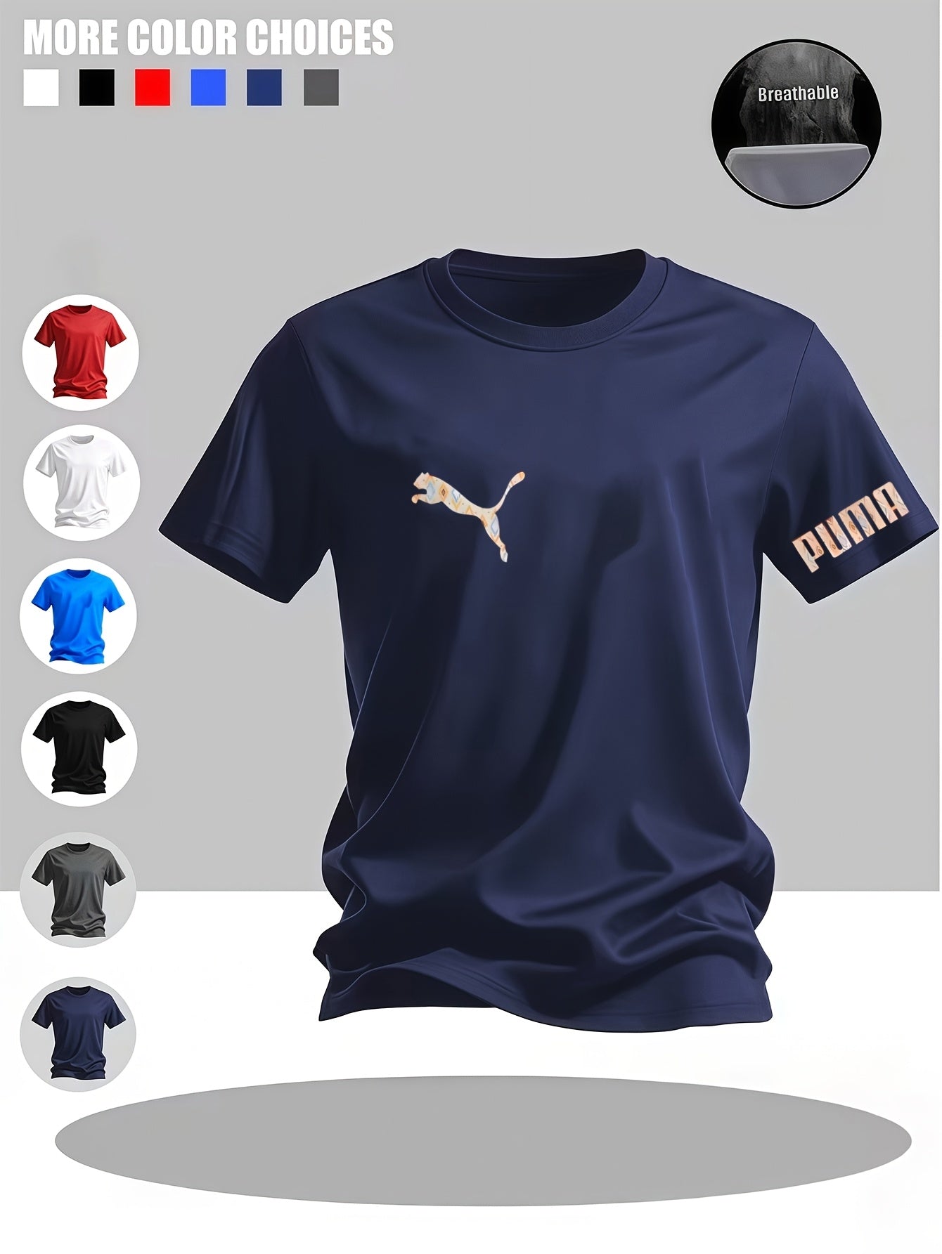 Men'S Round Neck Short Sleeve | Multi-Color