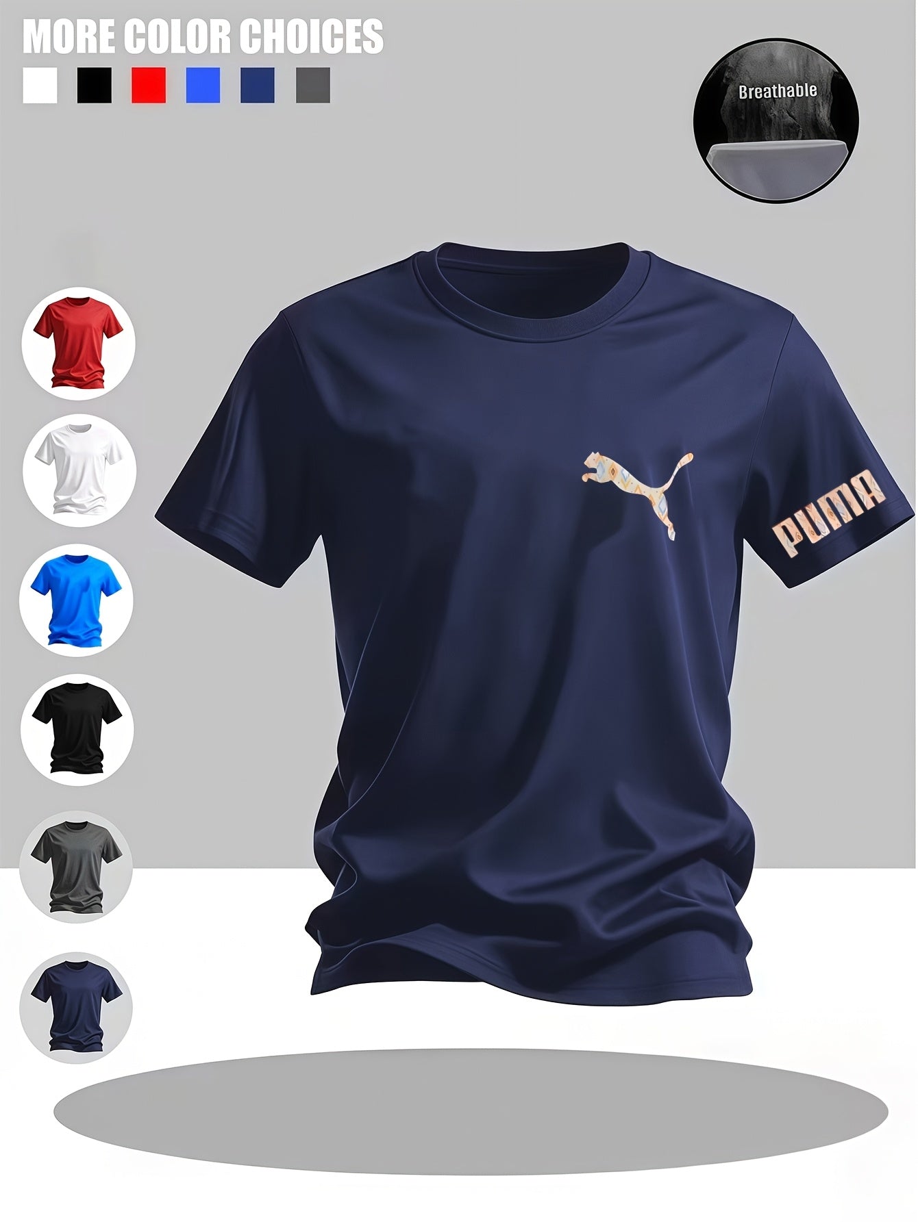 Men'S Round Neck Short Sleeve | Multi-Color