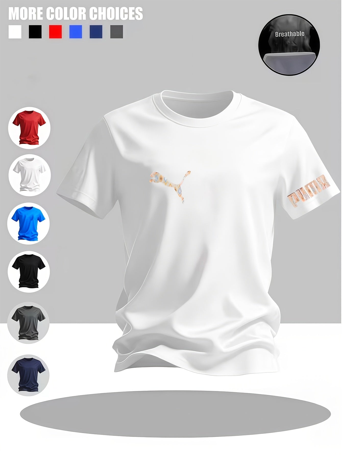 Men'S Round Neck Short Sleeve | Multi-Color