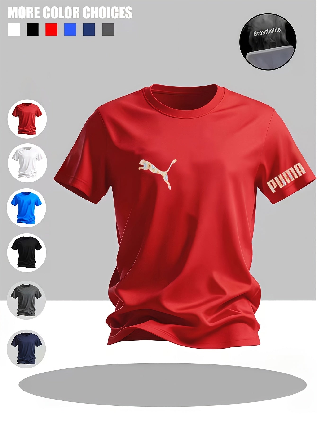 Men'S Round Neck Short Sleeve | Multi-Color