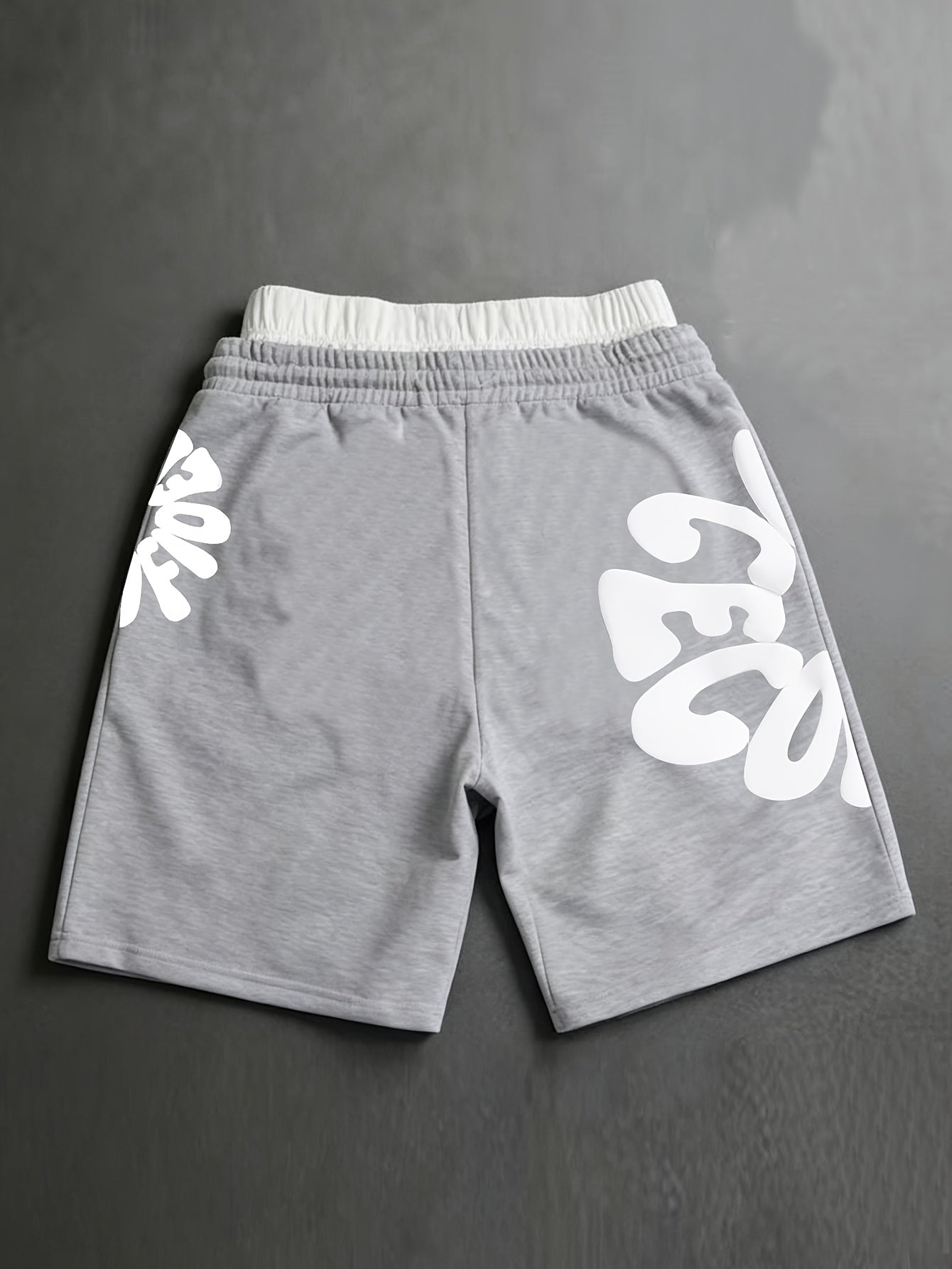 Men's Casual Shorts, Featuring Trendy Foam Print Design. Vintage-inspired Casual Style