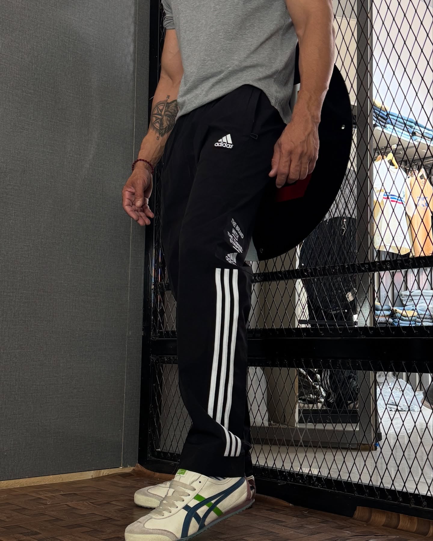Black Baggy Fit Track Pants