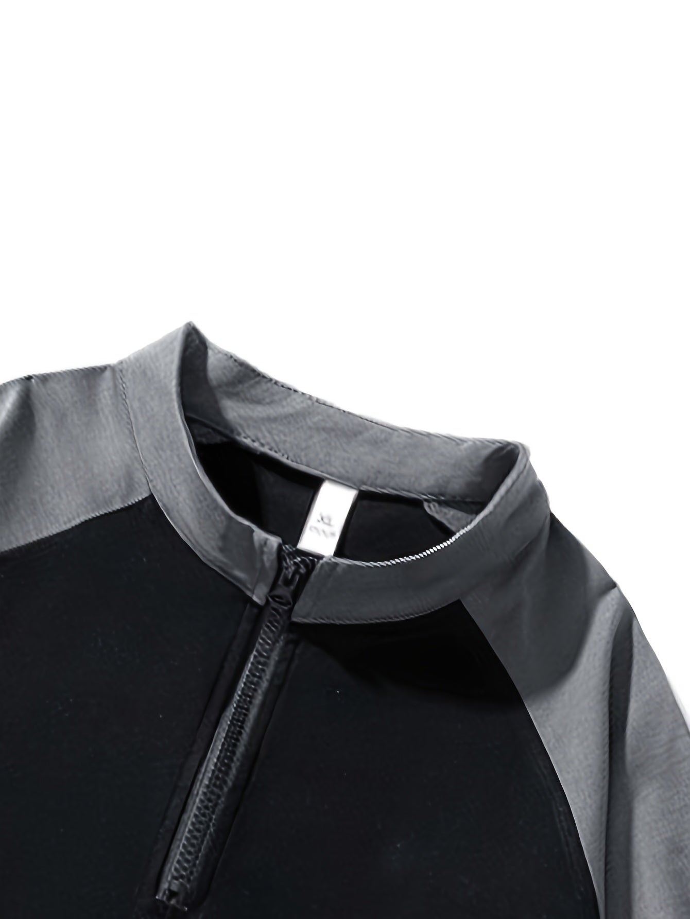 Summer Men'S Half-Zipper T-Shirt Casual Easy Round Neck Contrast Short Sleeve Men'S Style