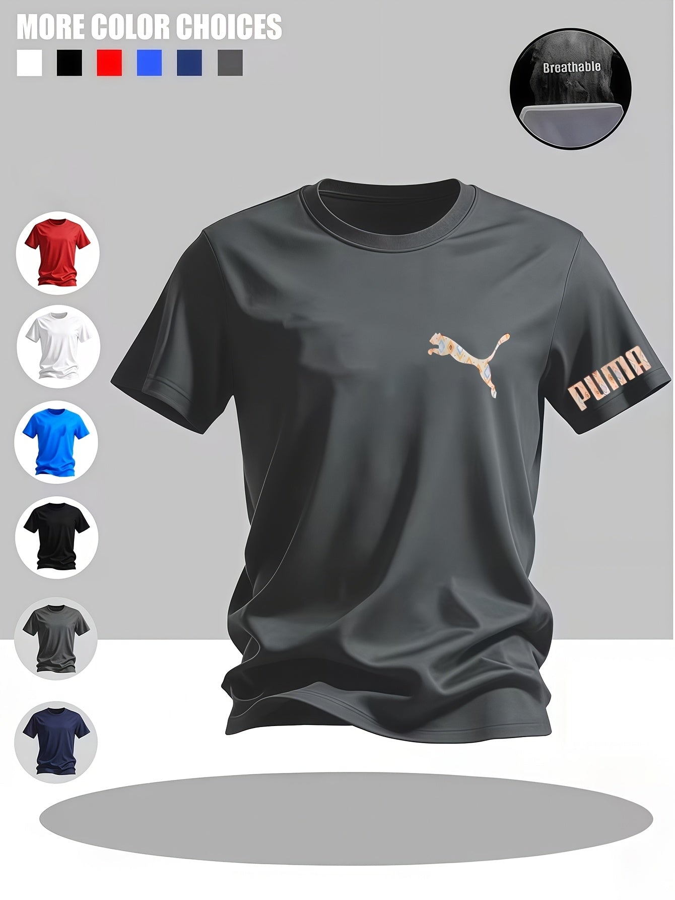 Men'S Round Neck Short Sleeve | Multi-Color