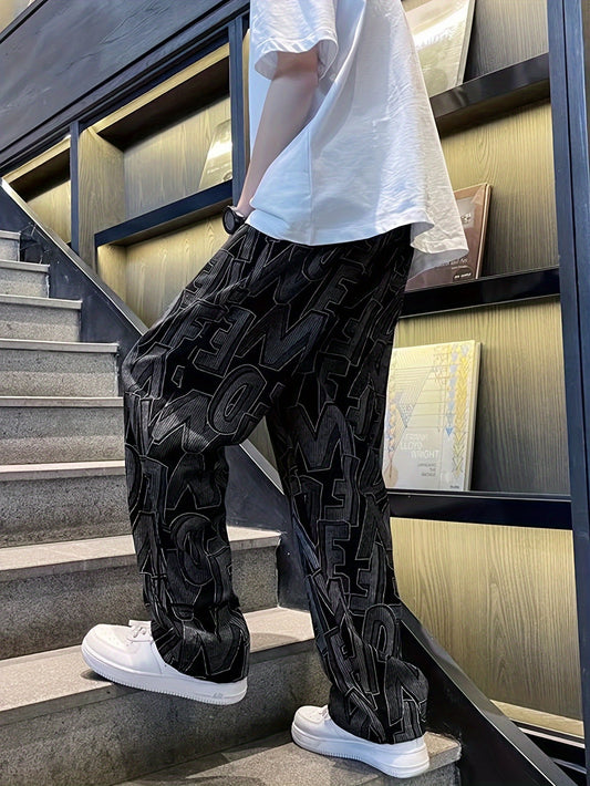 Black Designer summer essential trackpants