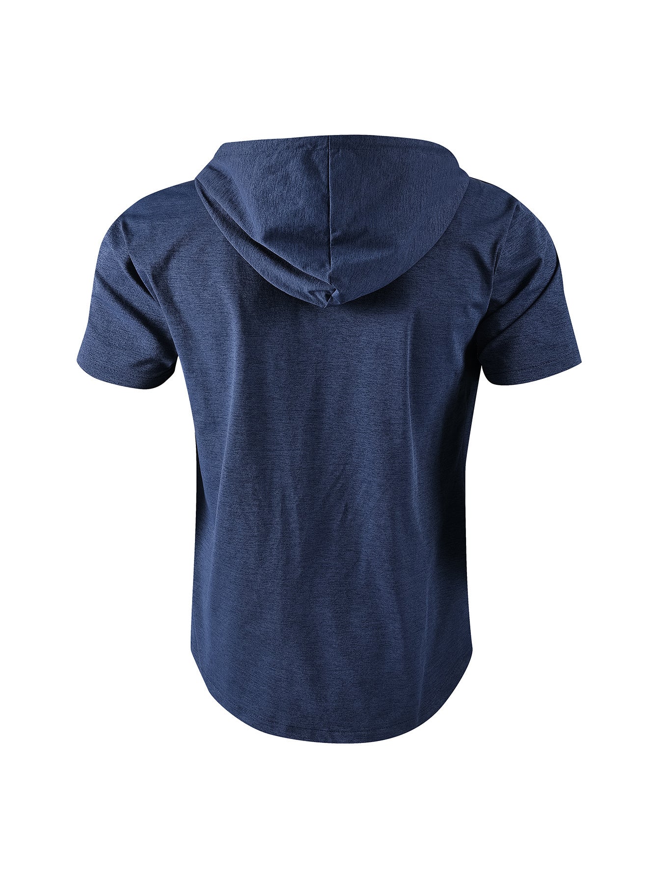 Men's Casual Sports Zipper Hooded Short-sleeved T-shirt Jacket