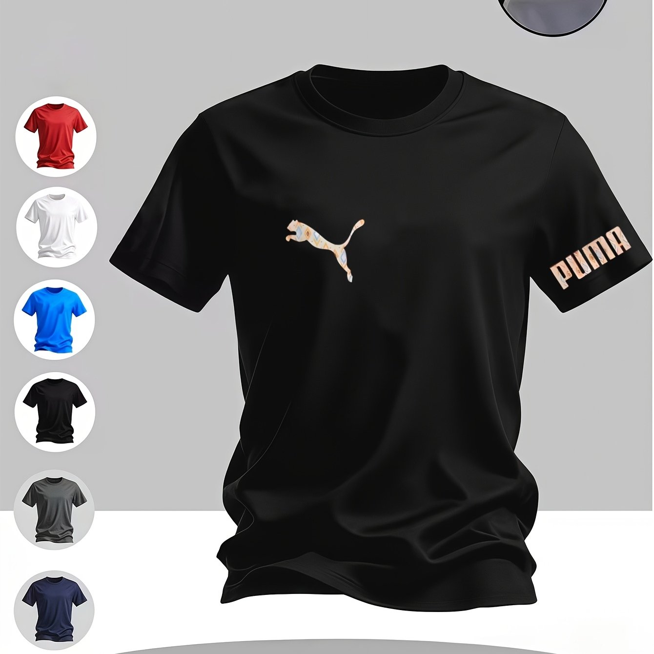 Men'S Round Neck Short Sleeve | Multi-Color