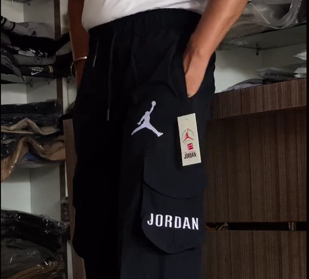 Black Jordan Convertible Bootcut Track Pant | Summer essential