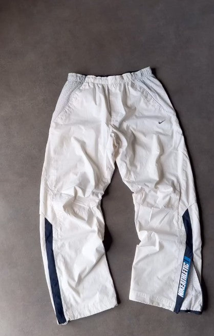 White Vintage Baggy Track Pants