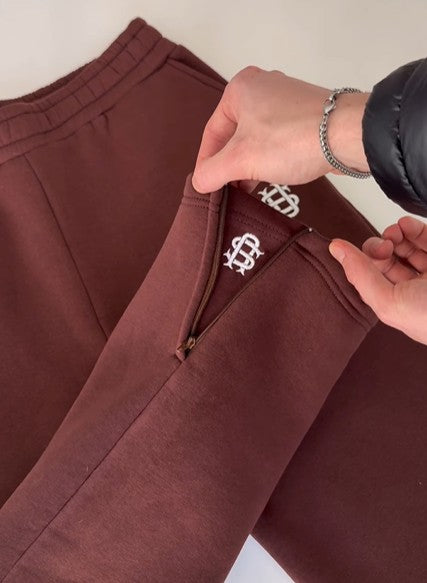 Chocolate zipper trackpants | Premium quality| summer essential |