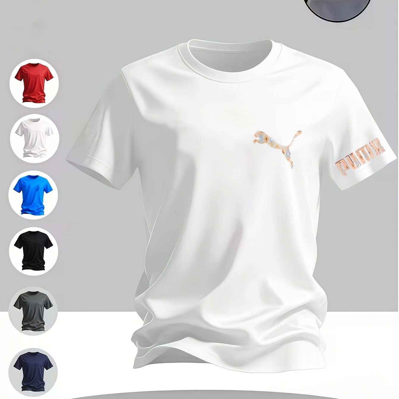 Men'S Round Neck Short Sleeve | Multi-Color