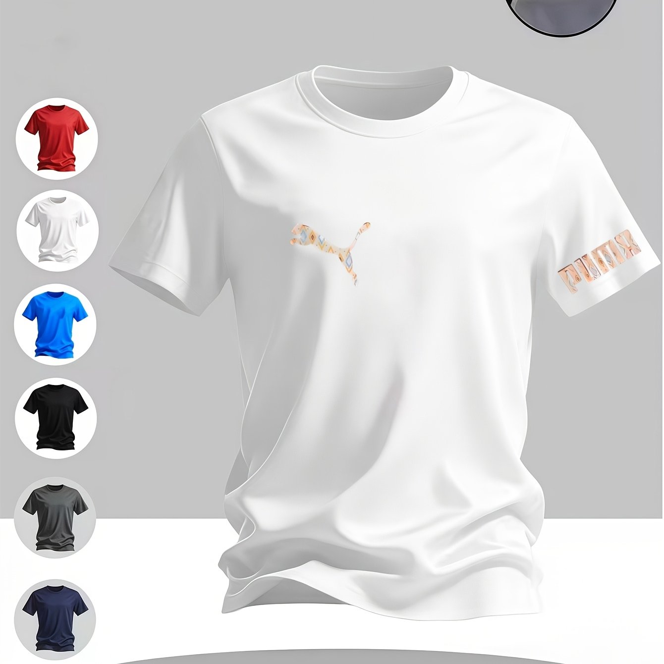 Men'S Round Neck Short Sleeve | Multi-Color