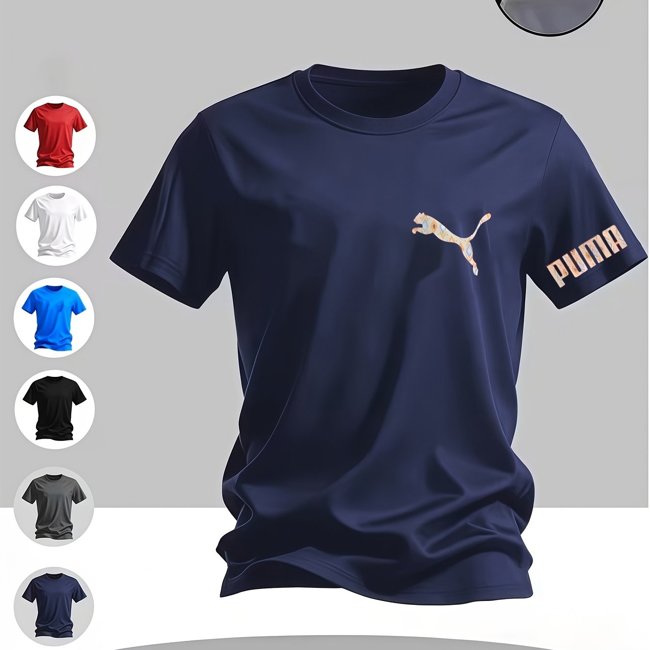Men'S Round Neck Short Sleeve | Multi-Color