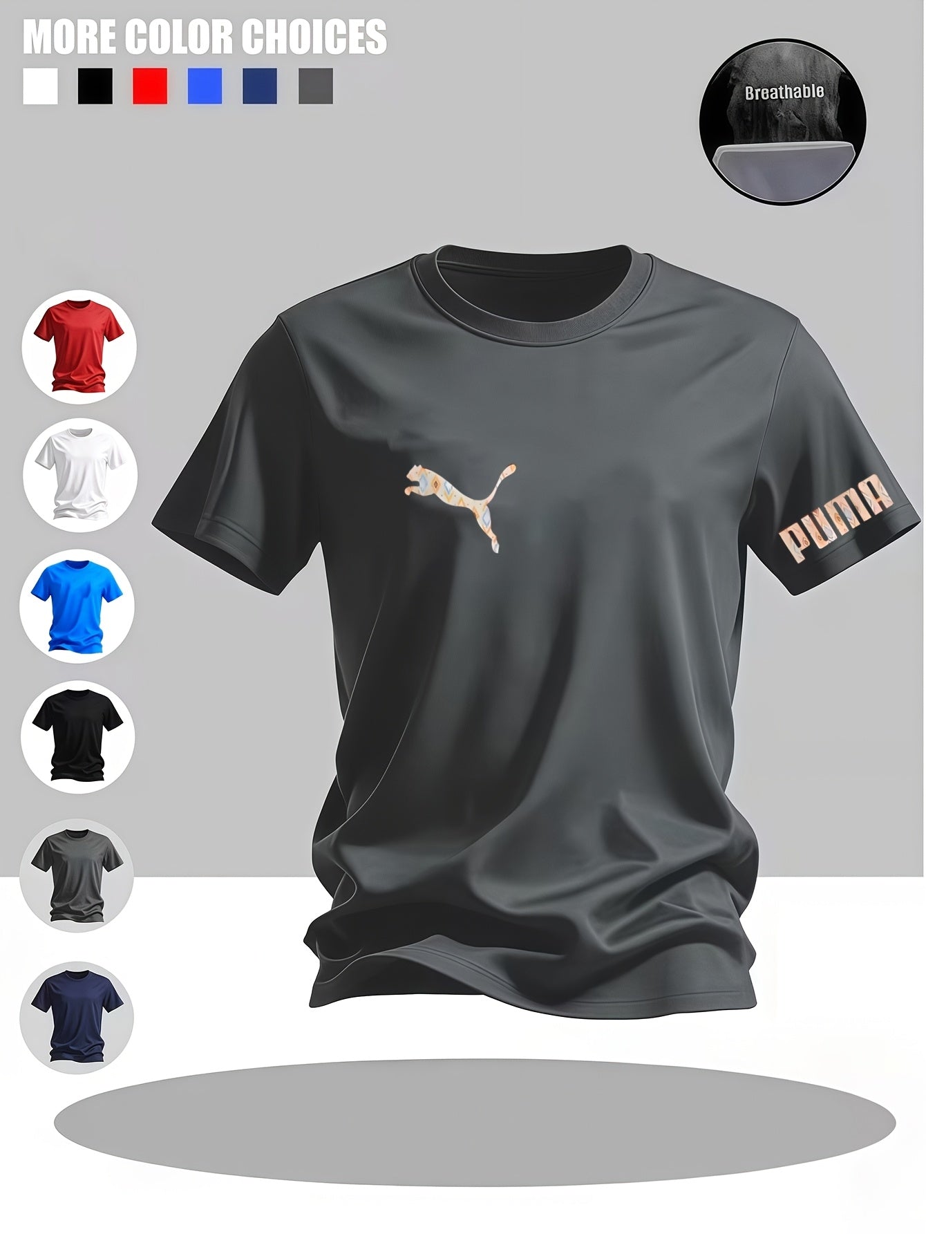 Men'S Round Neck Short Sleeve | Multi-Color