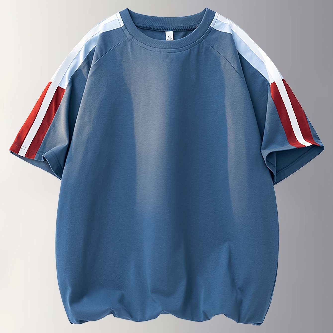 Men's & Unisex American Retro Color-Block Striped T-Shirt