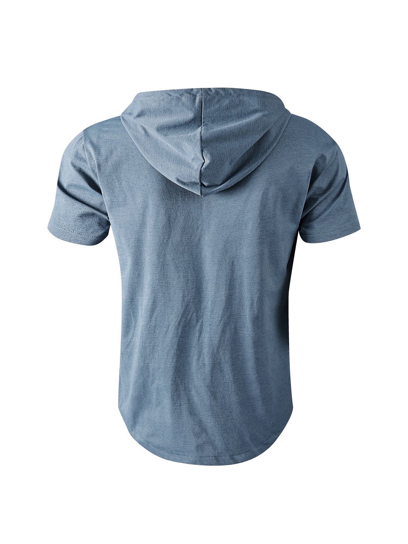 Men's Casual Sports Zipper Hooded Short-sleeved T-shirt Jacket