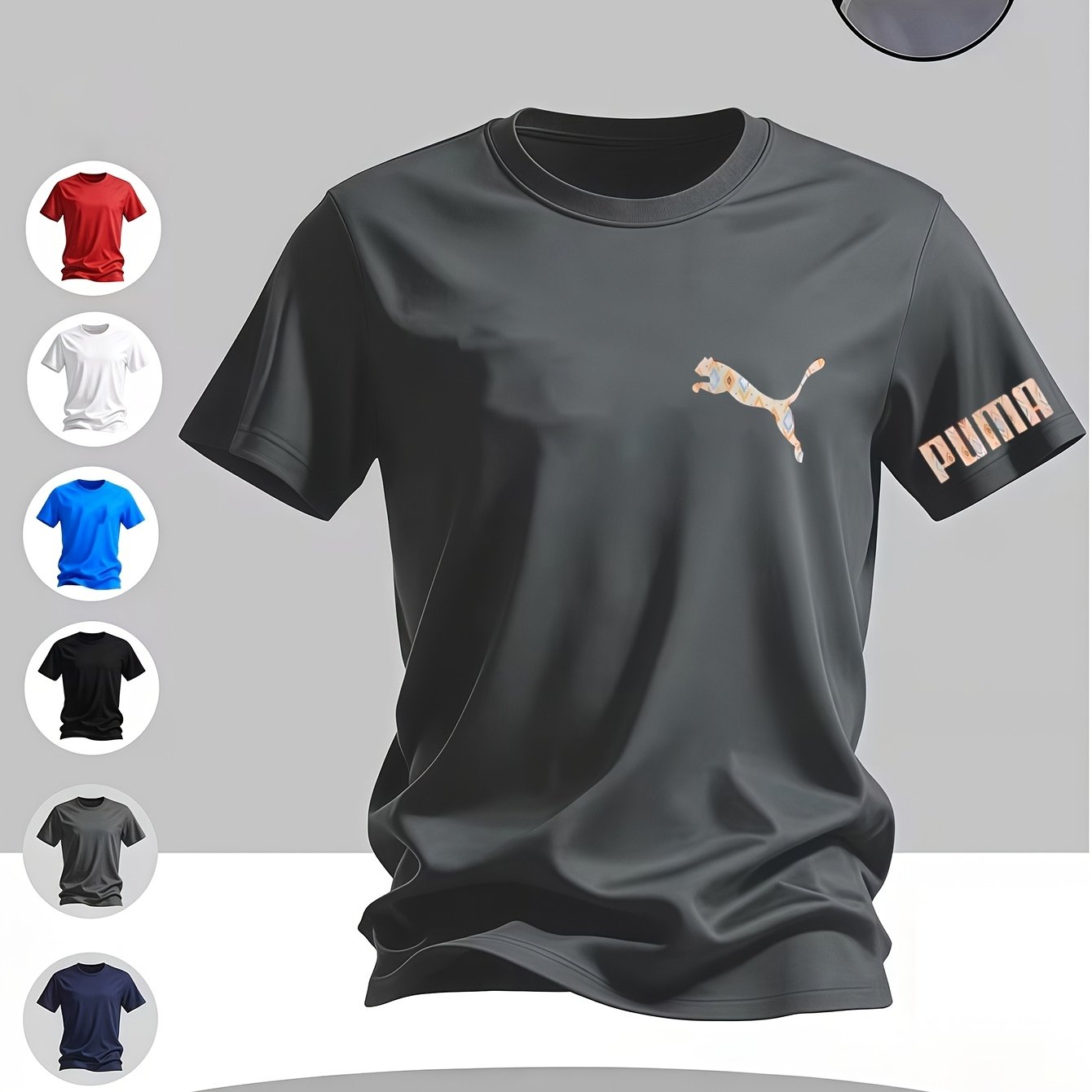 Men'S Round Neck Short Sleeve | Multi-Color