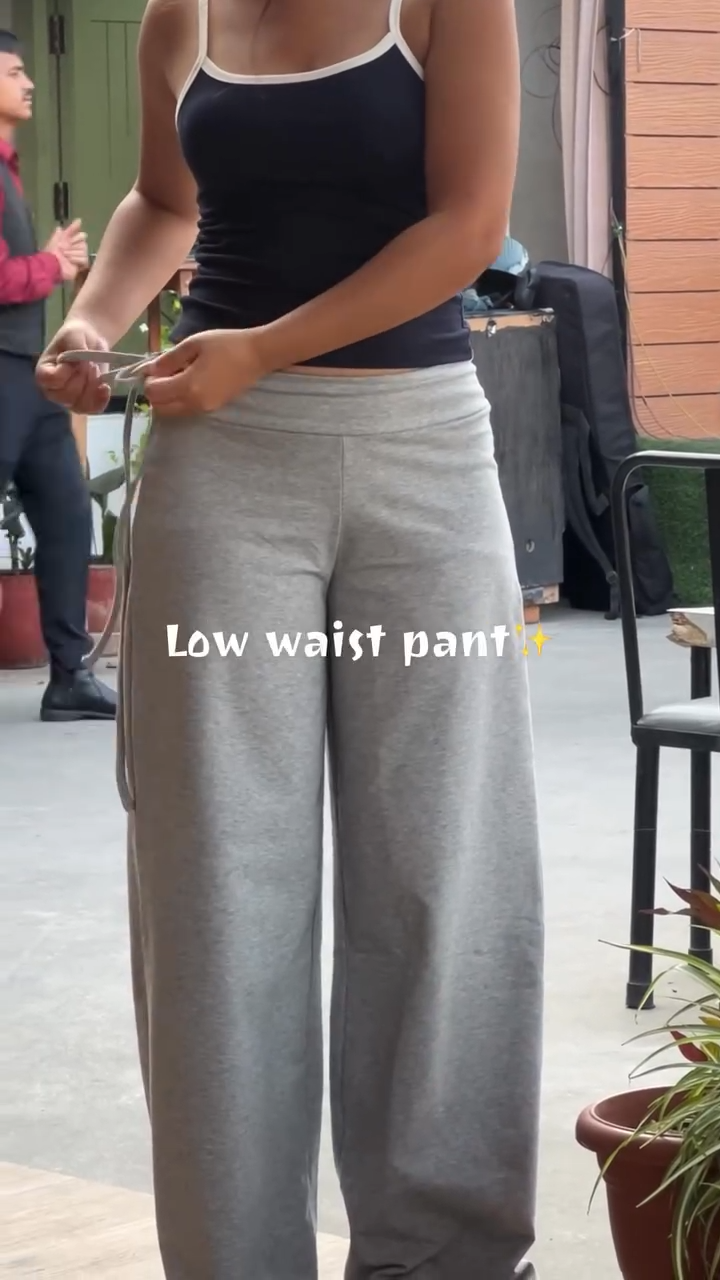 low waist track pant