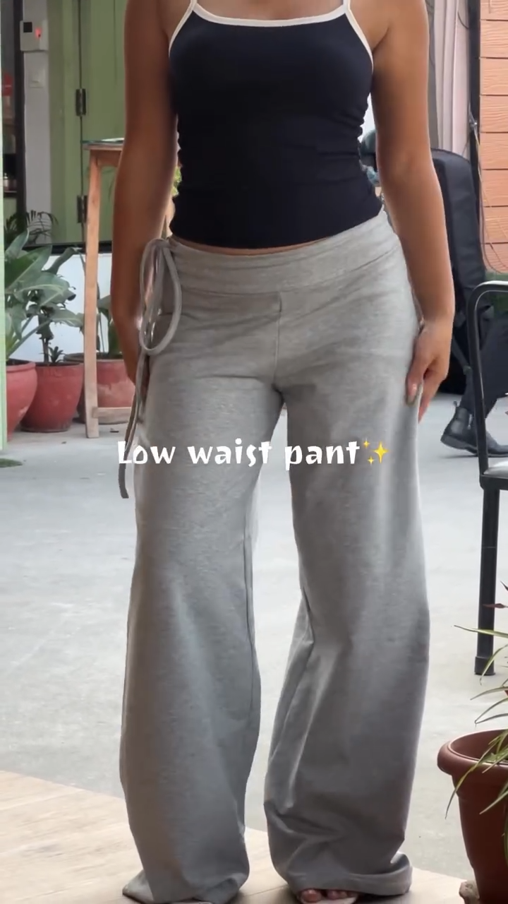 low waist track pant