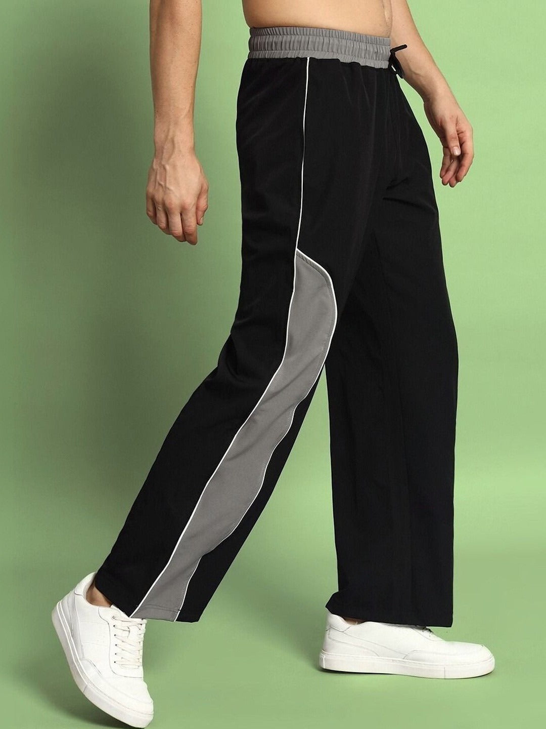 Grey pattern bold Trackpants - Premium design and quality