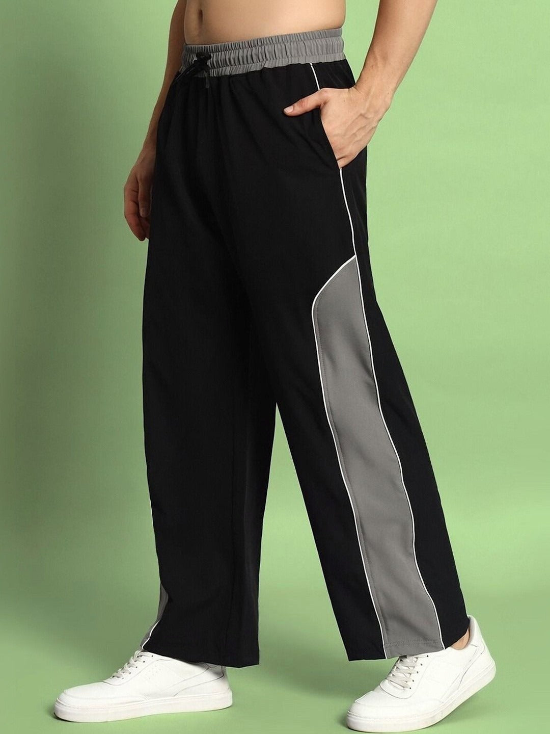 Grey pattern bold Trackpants - Premium design and quality