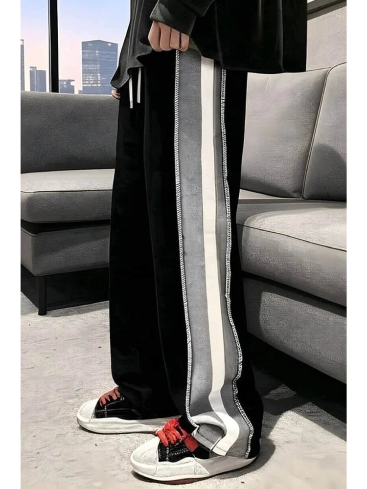 Black ruffed Trackpants - Premium design and quality