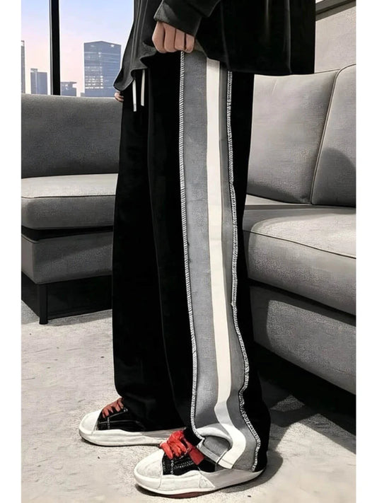 Black ruffed Trackpants - Premium design and quality