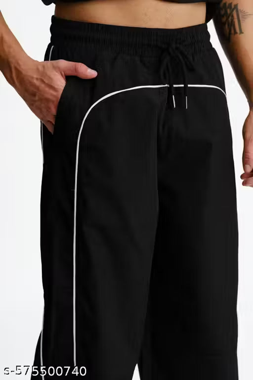 Black deconstructed Trackpants - Premium design and quality